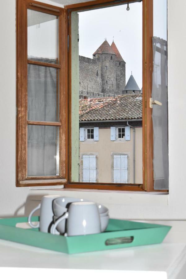 Apartment Les De Laure - L'or Vert, Avec Vue Sur Le Chateau, Parking Prive, Climatisation, Netflix, A 160 M De La Cite Medievale Carcassonne